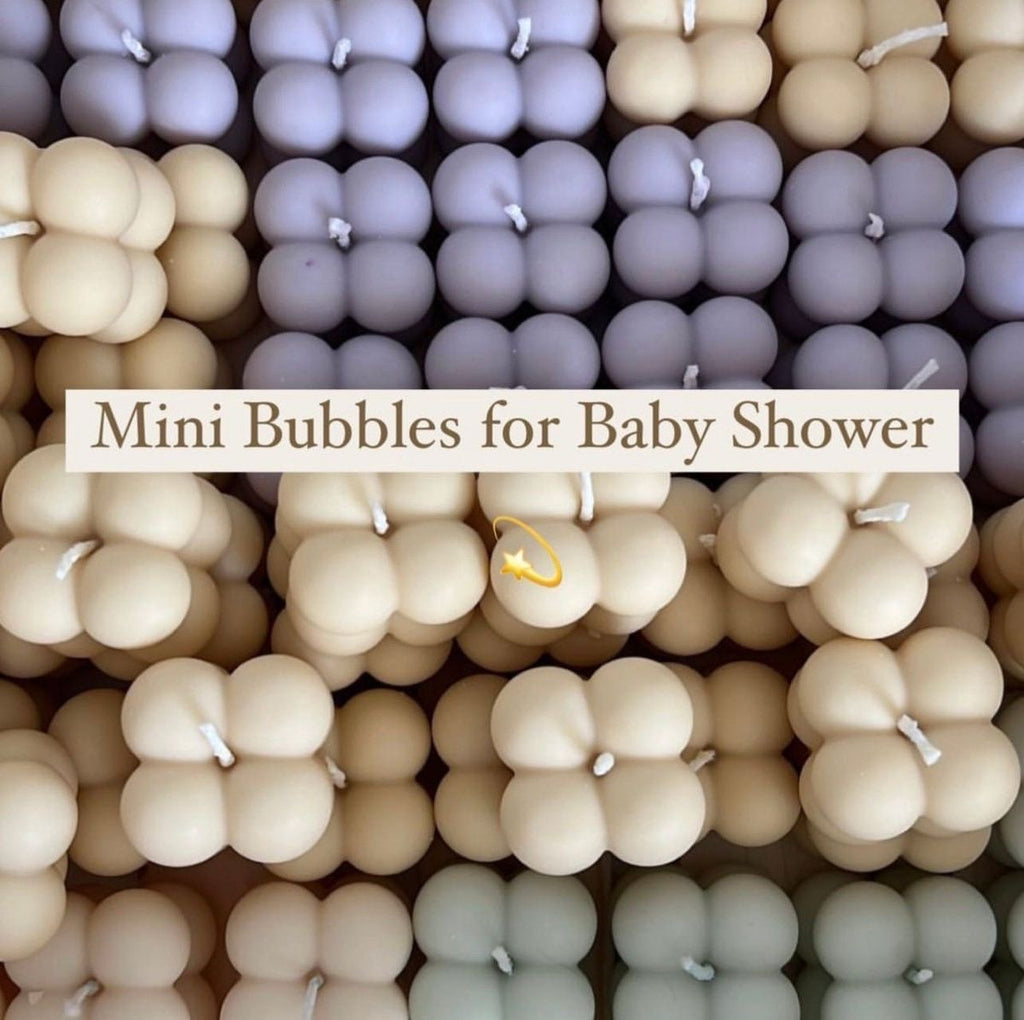 Velas de burbujas para recuerdos de fiesta