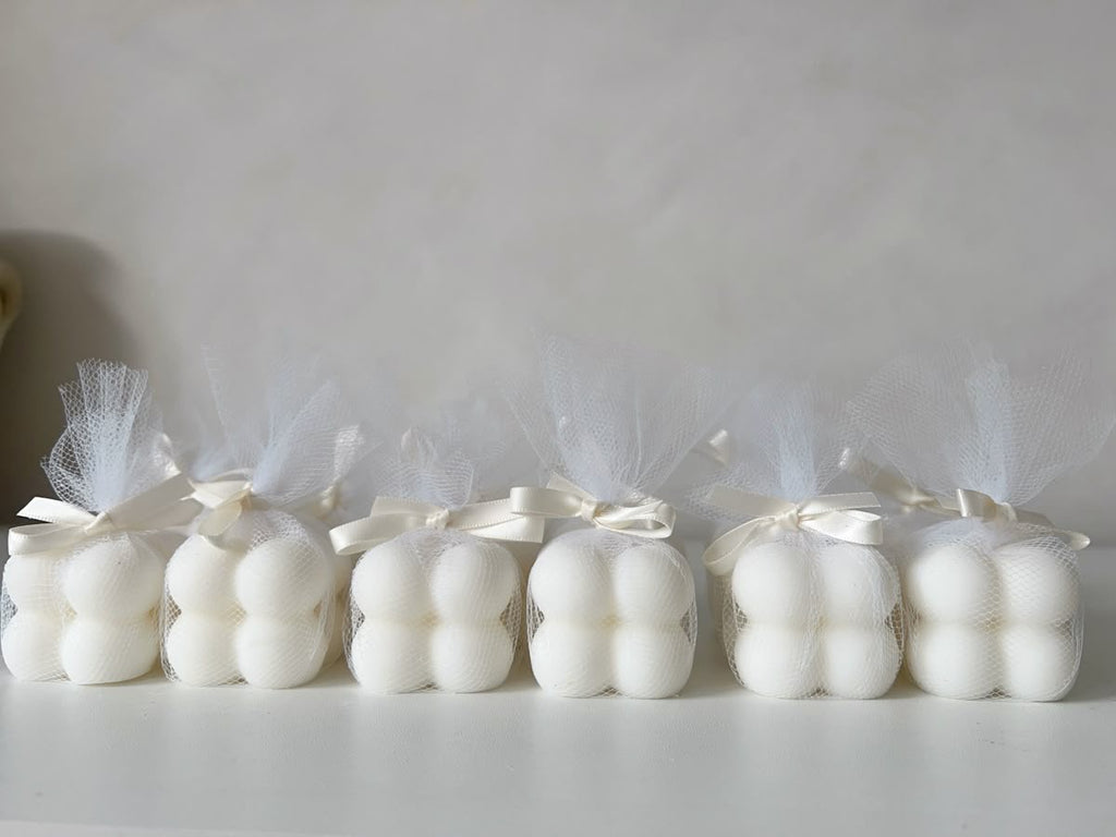 Velas de burbujas para recuerdos de fiesta